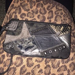 Coach Patchwork Wristlet